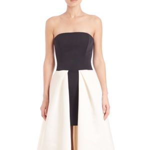 Halston Heritage Strapless Hi-Lo Ball Gown